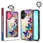 MyBat Design Lab Series MagSafe Case for Apple iPhone 16 Plus - Rainbow Butterflies