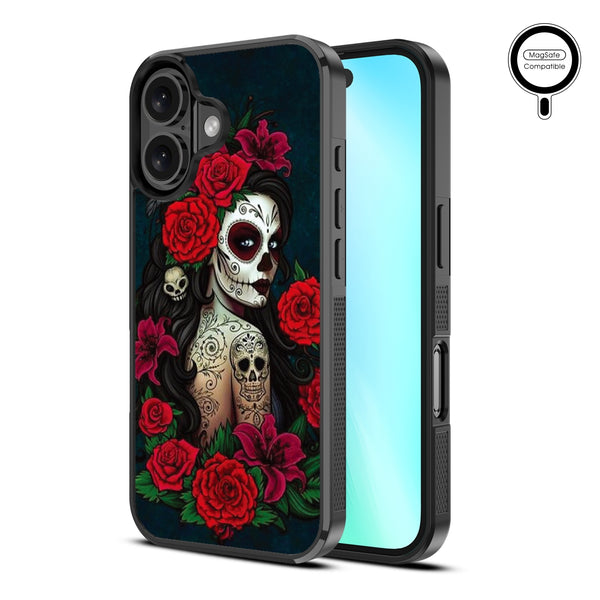 MyBat Design Lab Series MagSafe Case for Apple iPhone 16 Plus - Lady Of The Dead - MIP16MCSLESMSM189-2.jpg