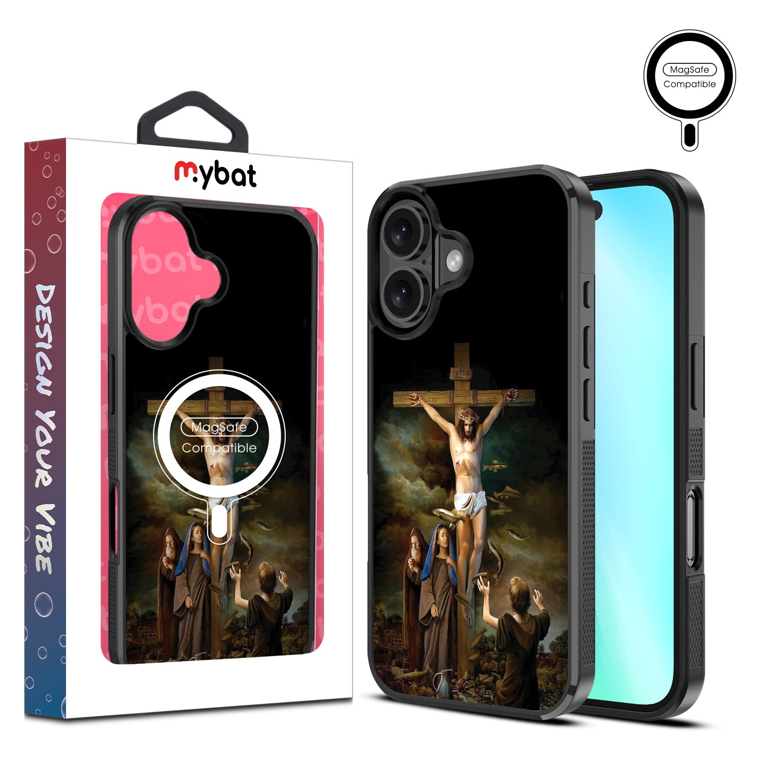 MyBat Design Lab Series MagSafe Case for Apple iPhone 16 Plus - Jesus on the Cross