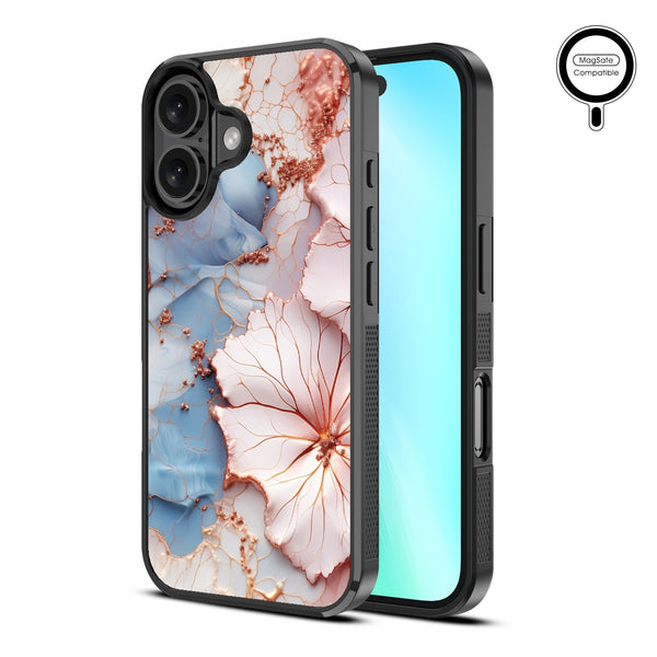 MyBat Design Lab Series MagSafe Case for Apple iPhone 16 Plus - Petal Veins - MIP16MCSLESMSM214-2.jpg
