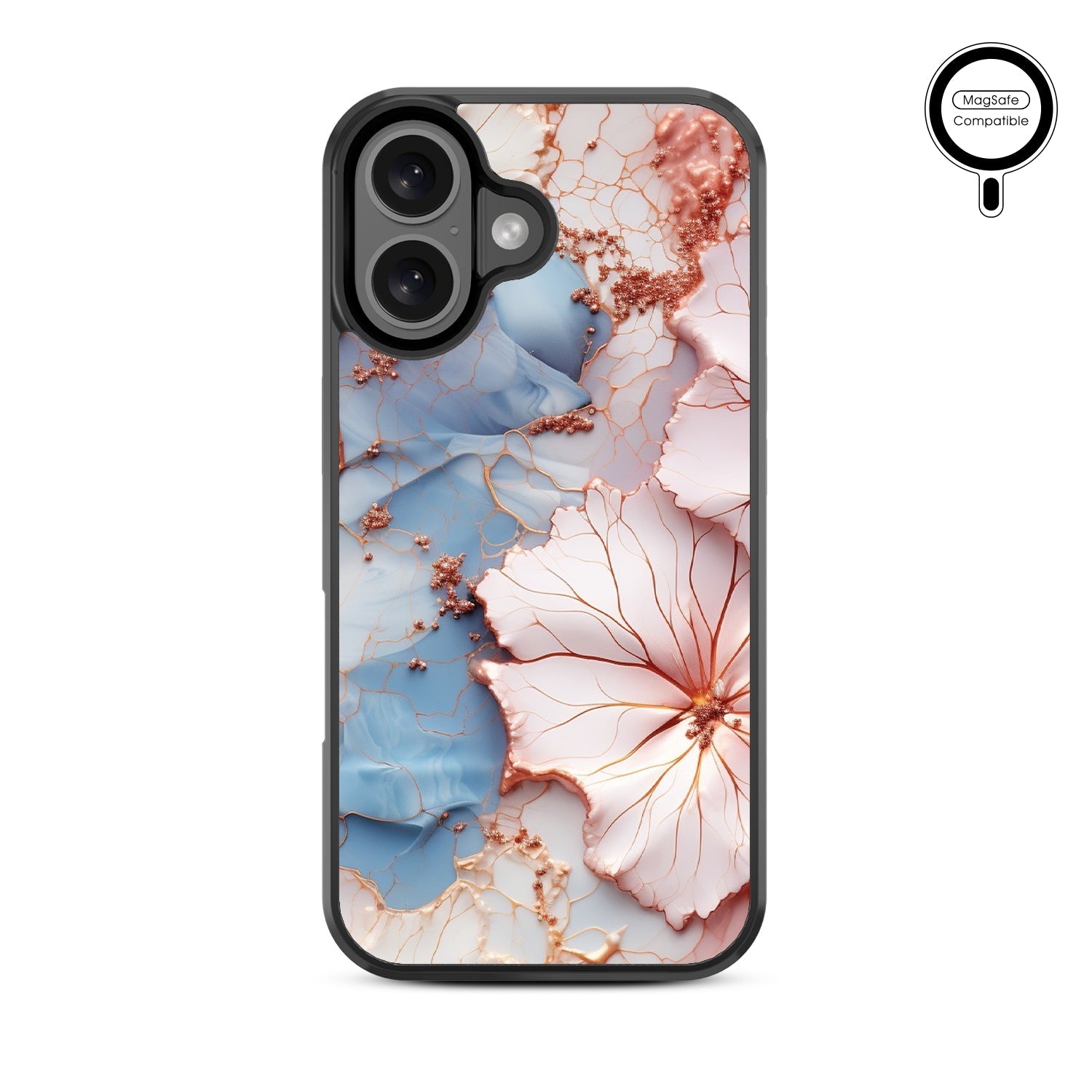 MyBat Design Lab Series MagSafe Case for Apple iPhone 16 Plus - Petal Veins