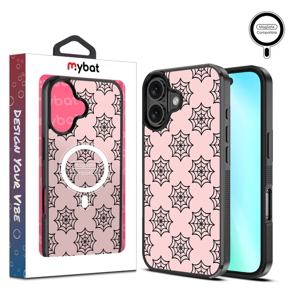 MyBat Design Lab Series MagSafe Case for Apple iPhone 16 Plus - Pink Spider Web - MIP16MCSLESMSM227-1.jpg