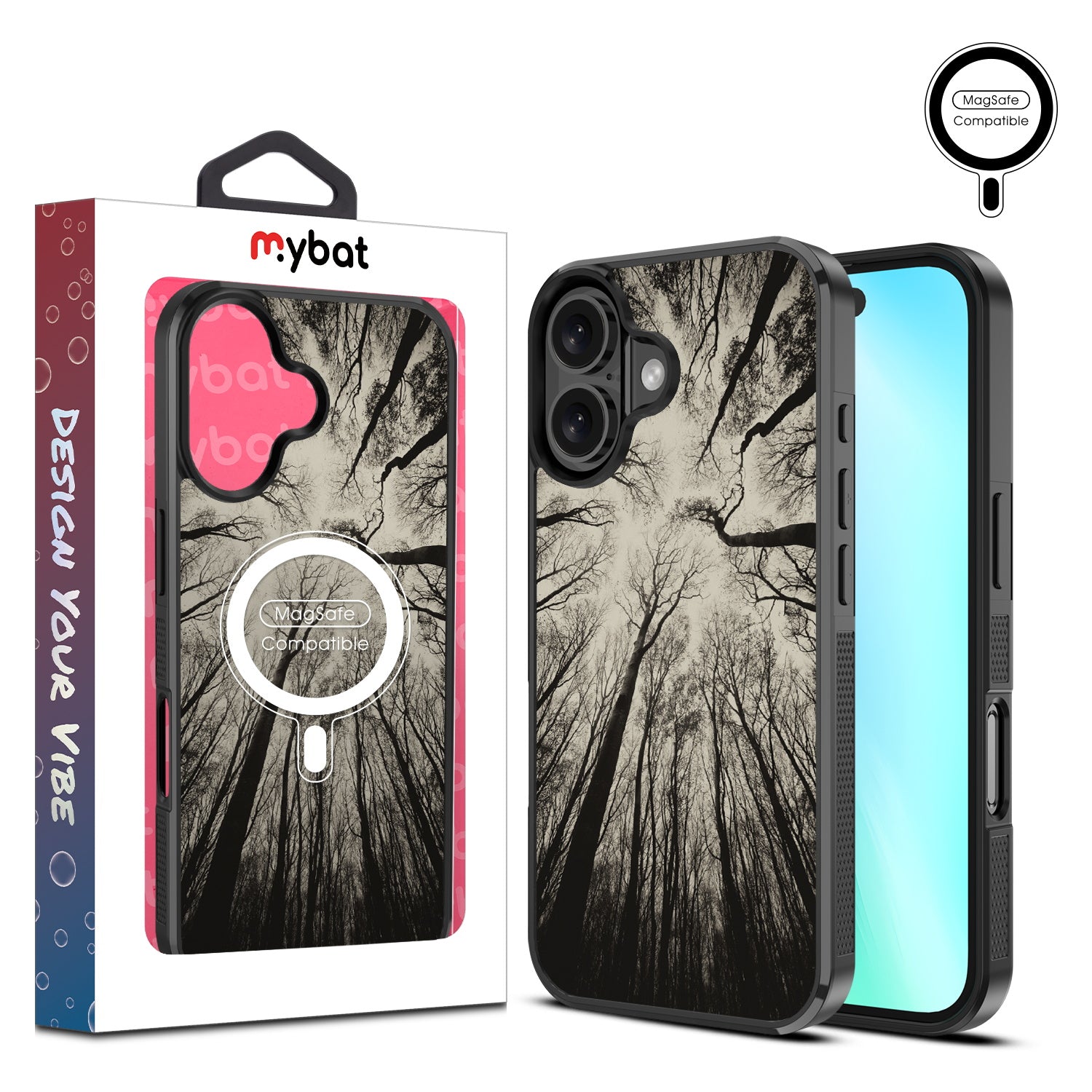 MyBat Design Lab Series MagSafe Case for Apple iPhone 16 Plus - Spooky Forest
