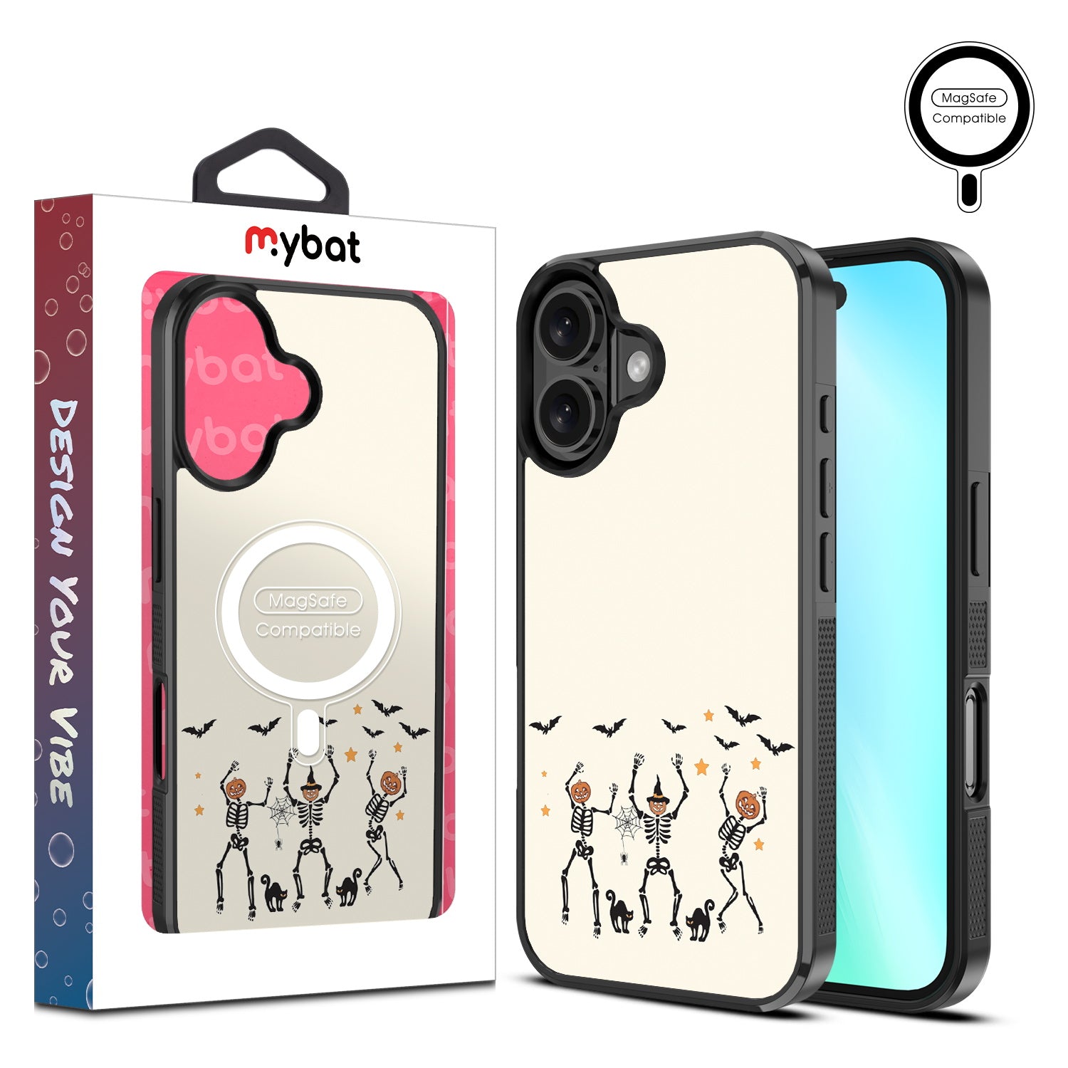 MyBat Design Lab Series MagSafe Case for Apple iPhone 16 Plus - Boneyard Bash