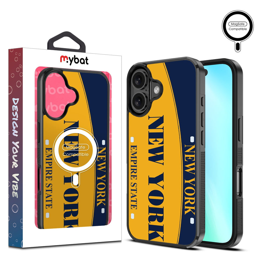 MyBat Design Lab Series MagSafe Case for Apple iPhone 16 Plus - New York License Plate