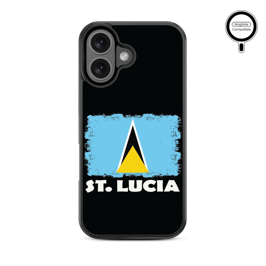 MyBat Design Lab Series MagSafe Case for Apple iPhone 16 Plus - St. Lucia Flag - MIP16MCSLESMSM262-3.jpg