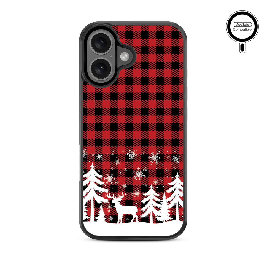 MyBat Design Lab Series MagSafe Case for Apple iPhone 16 Plus - Reindeer Flannel