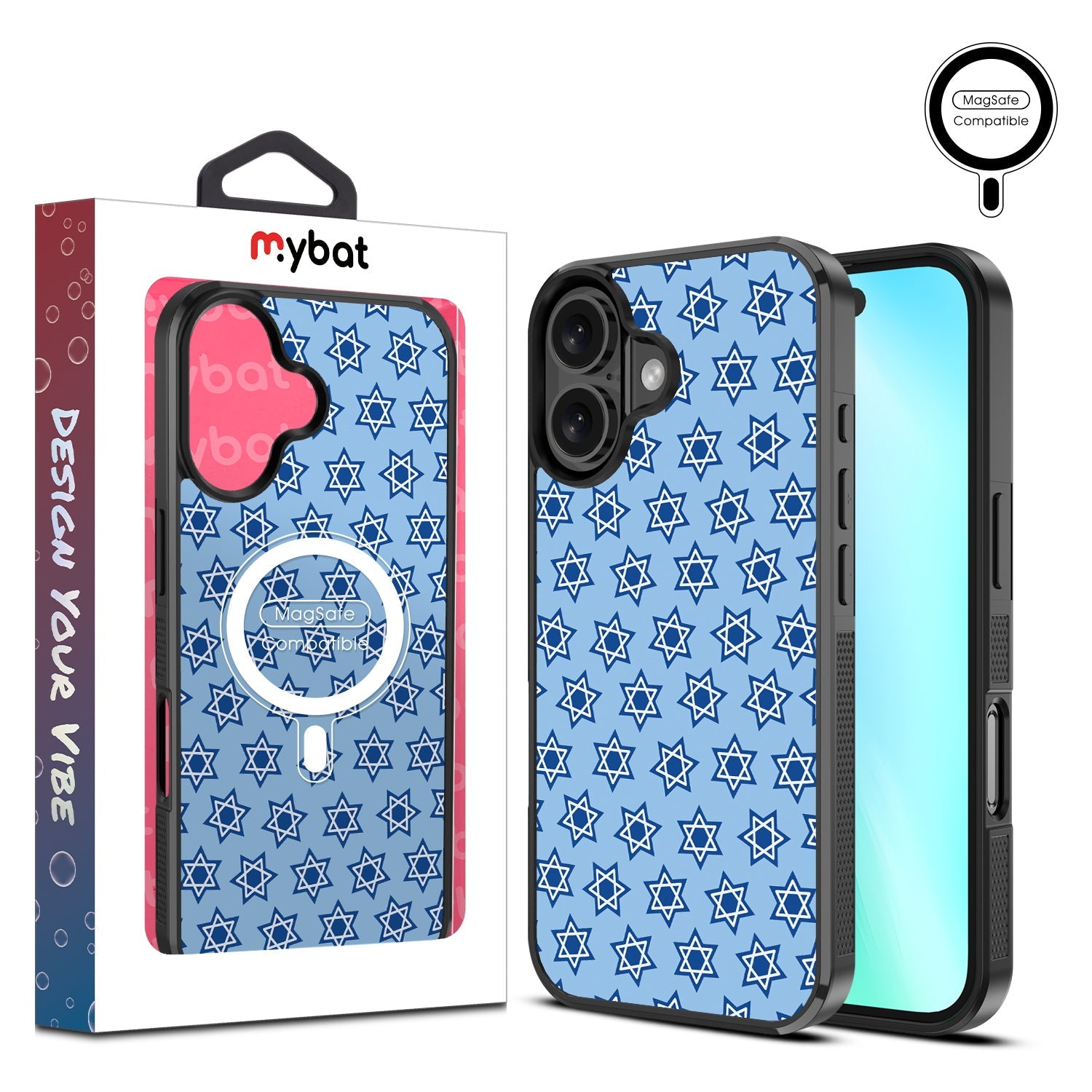 MyBat Design Lab Series MagSafe Case for Apple iPhone 16 Plus - Star of David