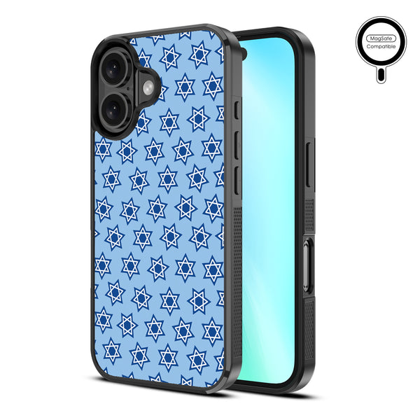 MyBat Design Lab Series MagSafe Case for Apple iPhone 16 Plus - Star of David - MIP16MCSLESMSM279-2.jpg