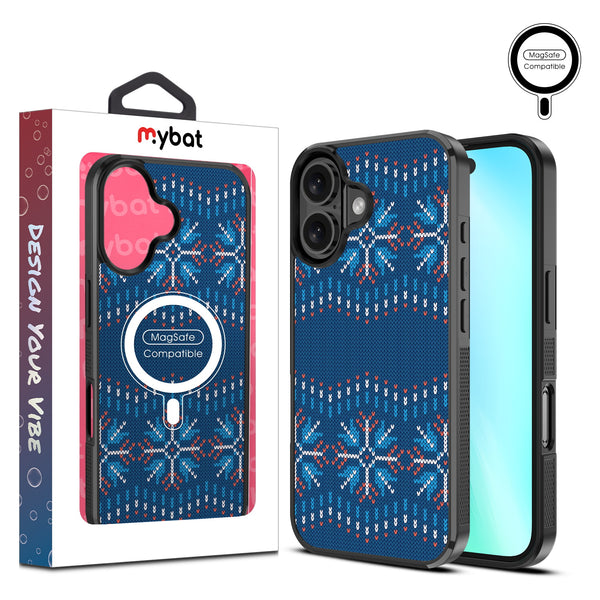 MyBat Design Lab Series MagSafe Case for Apple iPhone 16 Plus - Nordic Holiday Knit - MIP16MCSLESMSM302-1.jpg