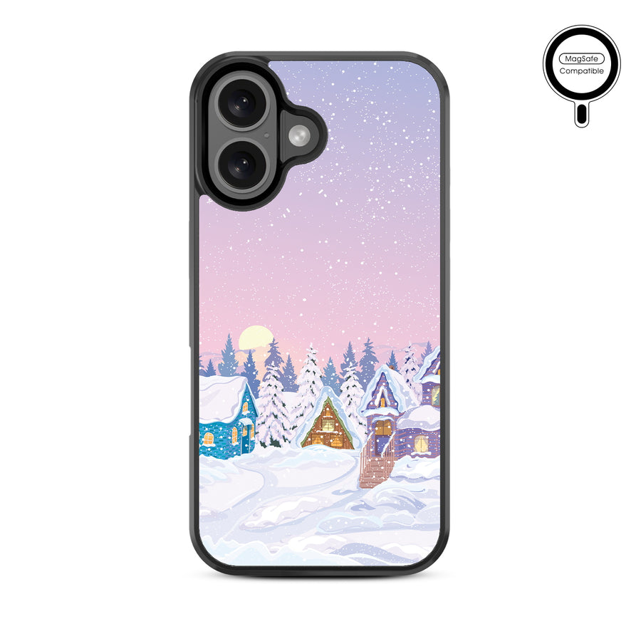 MyBat Design Lab Series MagSafe Case for Apple iPhone 16 Plus - Snow Globe Village - MIP16MCSLESMSM304-3.jpg