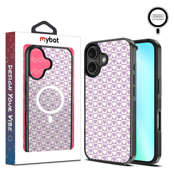 MyBat Design Lab Series MagSafe Case for Apple iPhone 16 Plus - Heart Grid - MIP16MCSLESMSM339-1.jpg