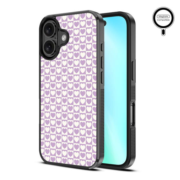 MyBat Design Lab Series MagSafe Case for Apple iPhone 16 Plus - Heart Grid - MIP16MCSLESMSM339-2.jpg