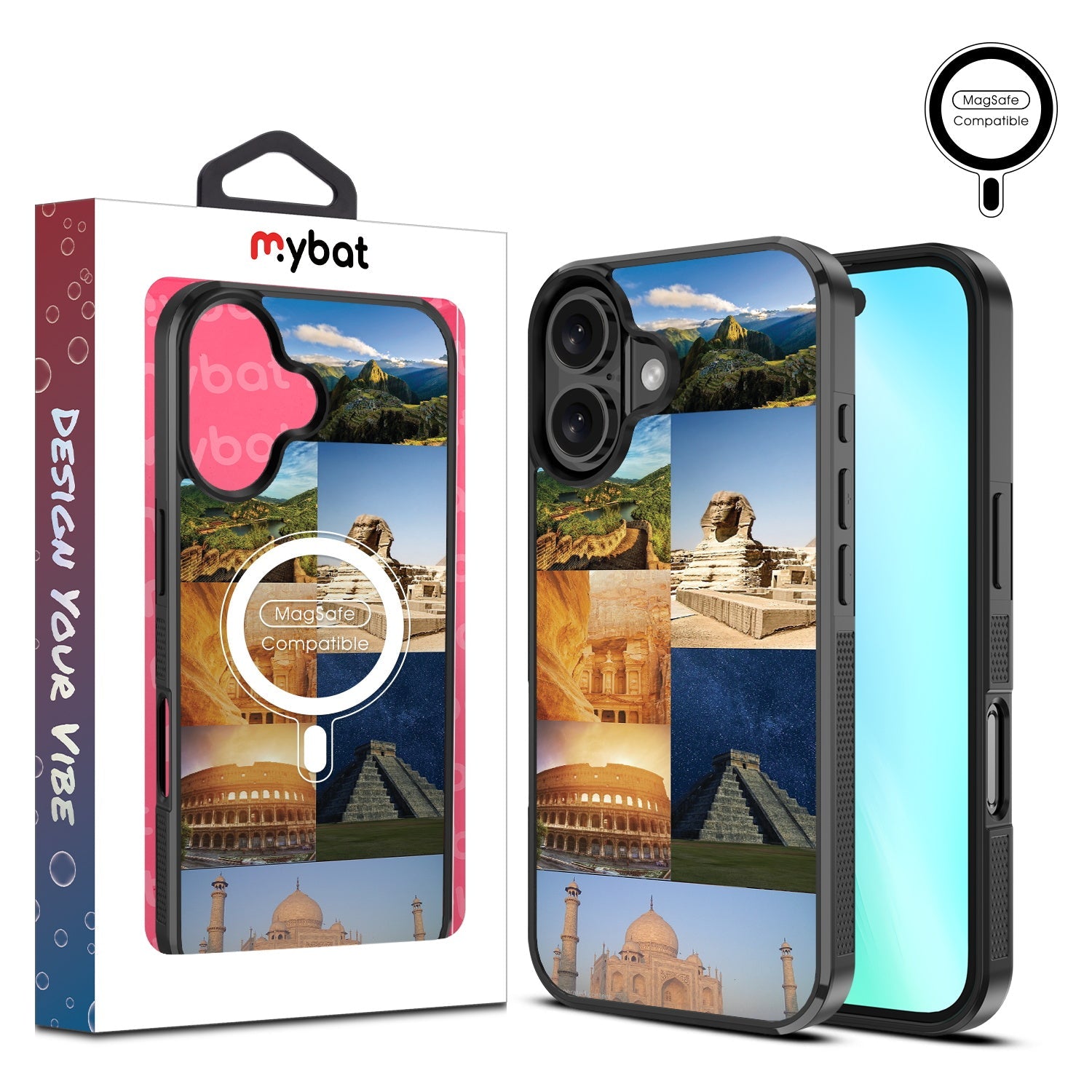 MyBat Design Lab Series MagSafe Case for Apple iPhone 16 Plus - 7 Wonders
