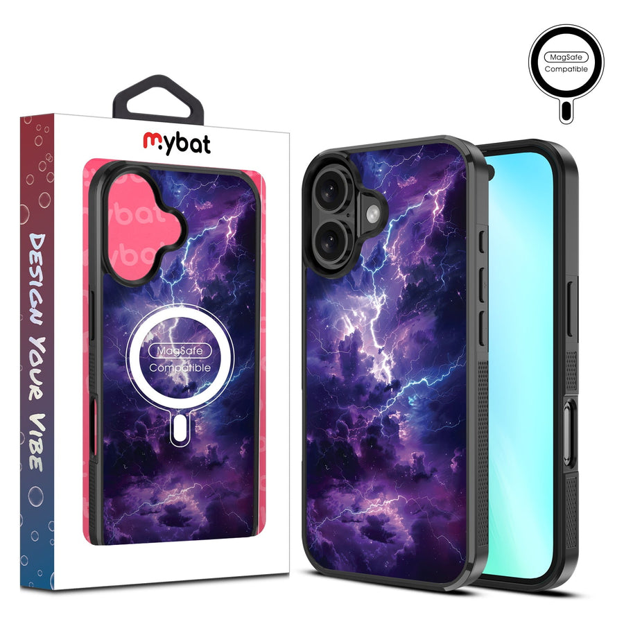 MyBat Design Lab Series MagSafe Case for Apple iPhone 16 Plus - Lightning Storm