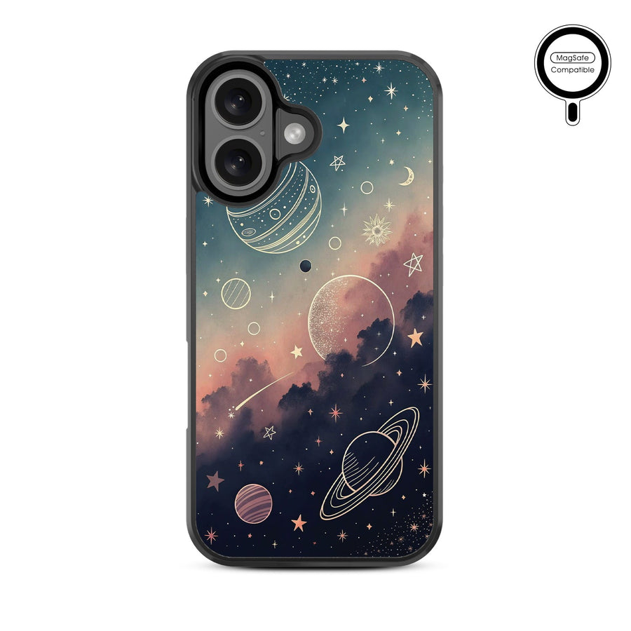 MyBat Design Lab Series MagSafe Case for Apple iPhone 16 Plus - Planets and Stars