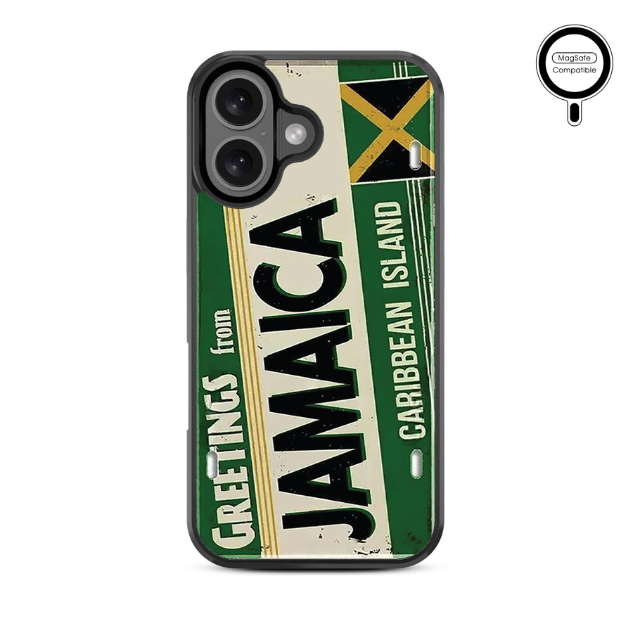 MyBat Design Lab Series MagSafe Case for Apple iPhone 16 Plus - Jamaica License Plate - MIP16MCSLESMSM366-3.jpg