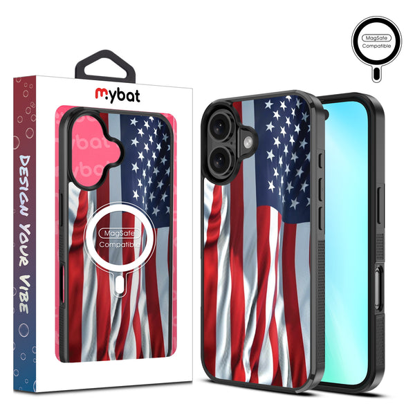 MyBat Design Lab Series MagSafe Case for Apple iPhone 16 Plus - Waving USA FLag - MIP16MCSLESMSM367-1.jpg