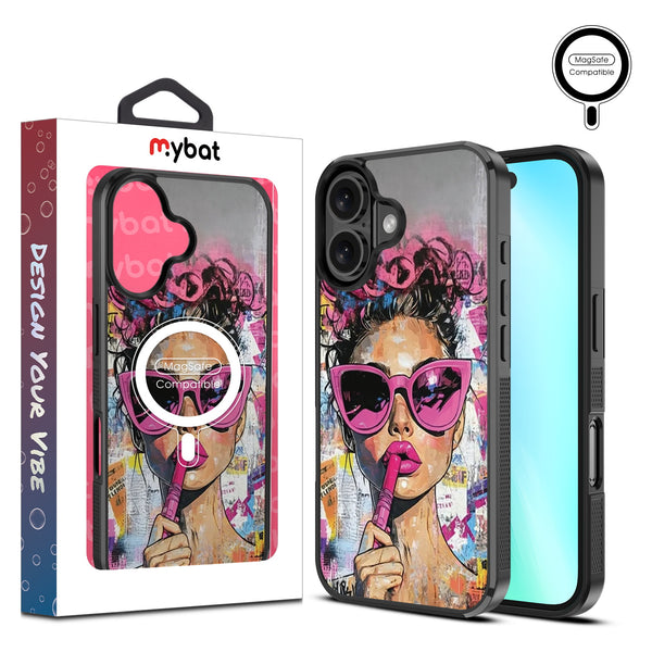 MyBat Design Lab Series MagSafe Case for Apple iPhone 16 Plus - Graffiti Girl - MIP16MCSLESMSM383-1.jpg