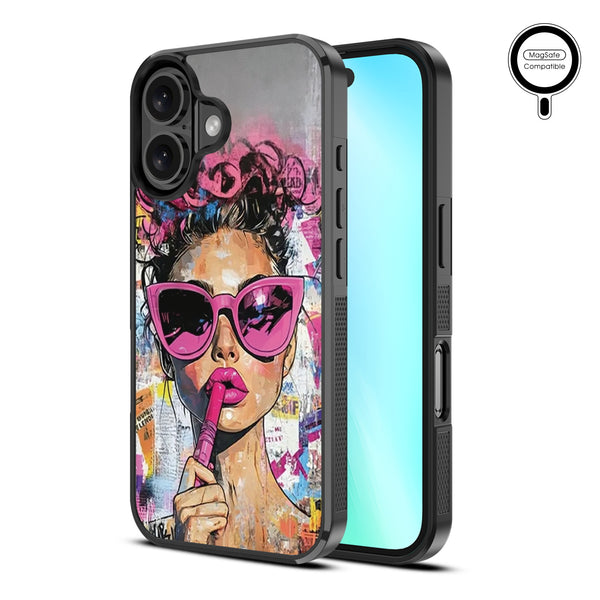 MyBat Design Lab Series MagSafe Case for Apple iPhone 16 Plus - Graffiti Girl - MIP16MCSLESMSM383-2.jpg