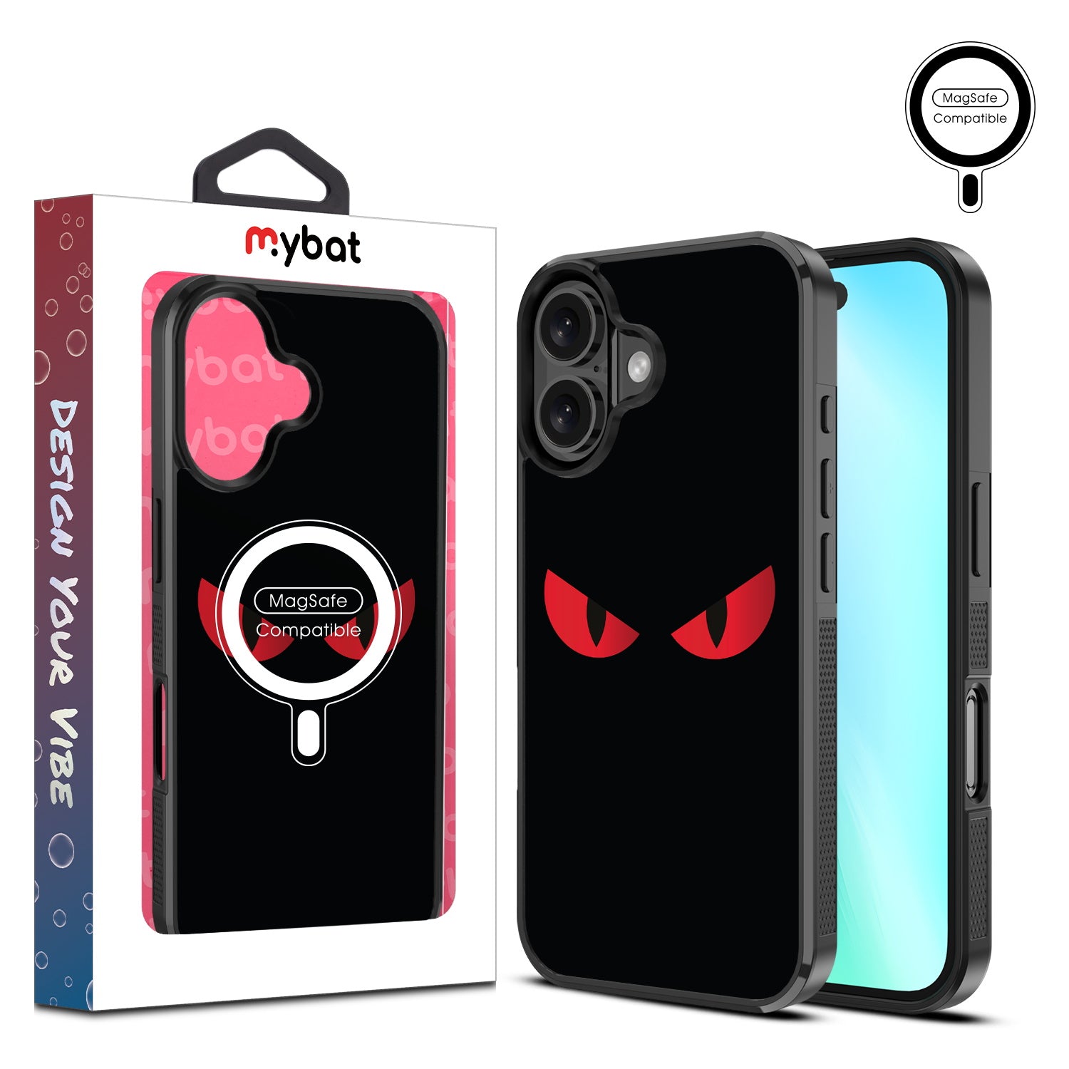 MyBat Design Lab Series MagSafe Case for Apple iPhone 16 Plus - Red Eyes