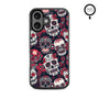 MyBat Design Lab Series MagSafe Case for Apple iPhone 16 Plus - Sugar Rose Skulls - MIP16MCSLESMSM418-3.jpg
