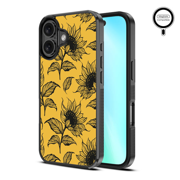 MyBat Design Lab Series MagSafe Case for Apple iPhone 16 Plus - Golden Sunflowers - MIP16MCSLESMSM444-2.jpg