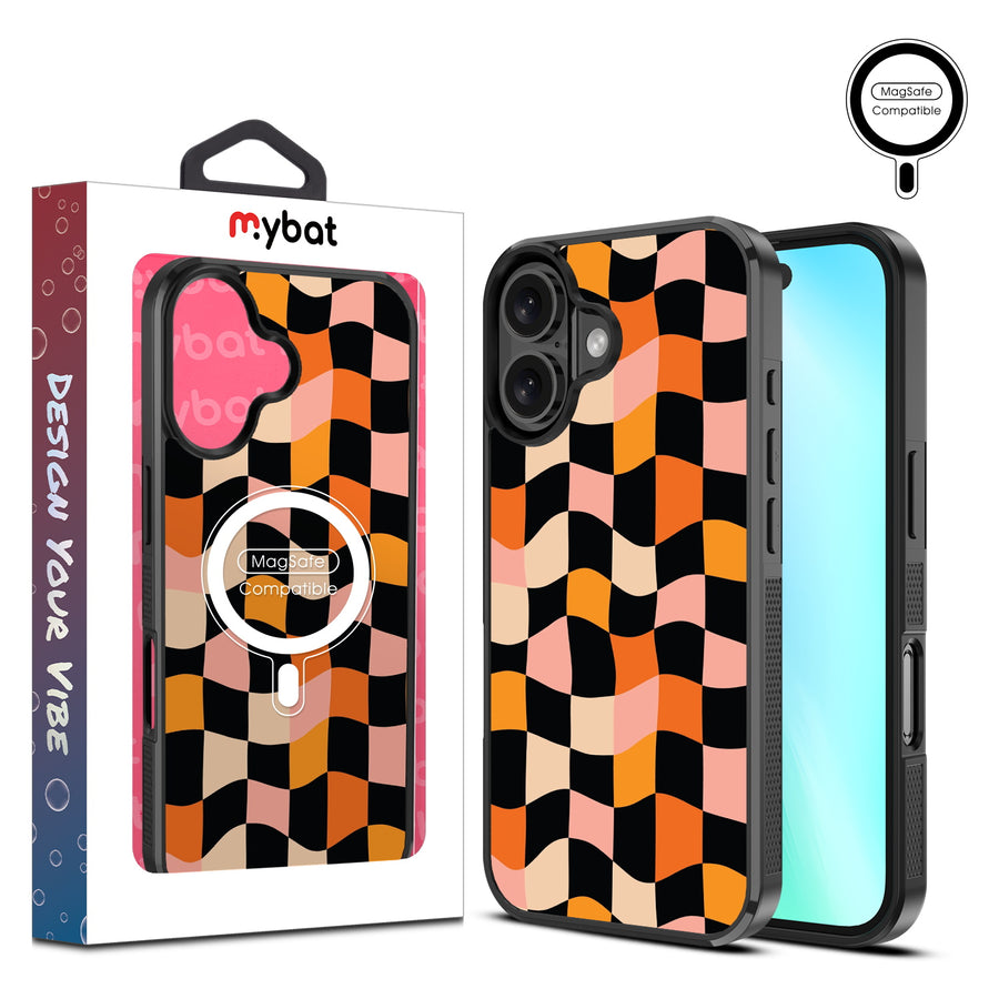 MyBat Design Lab Series MagSafe Case for Apple iPhone 16 Plus - Groovy Check - MIP16MCSLESMSM448-1.jpg
