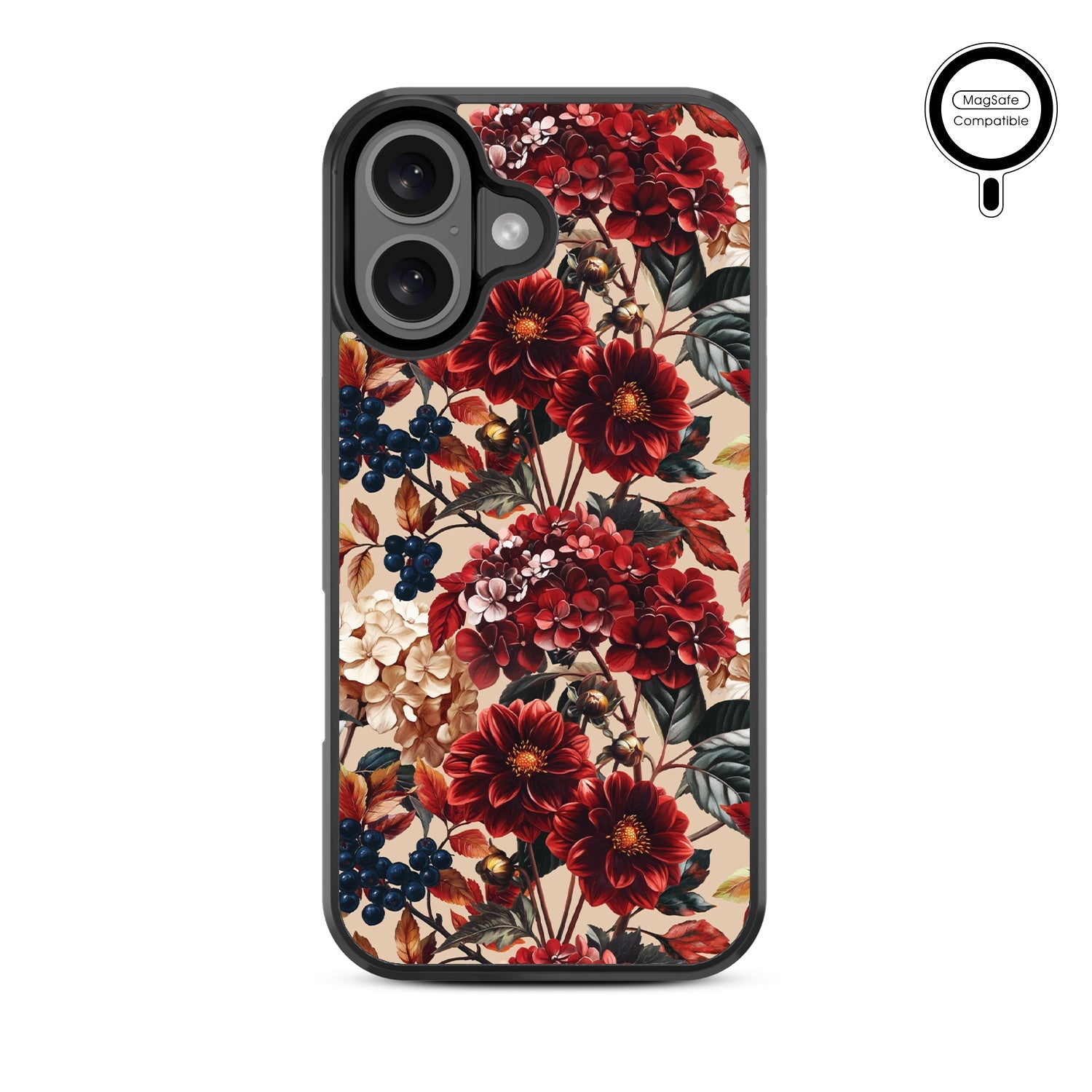 MyBat Design Lab Series MagSafe Case for Apple iPhone 16 Plus - Rust & Bloom