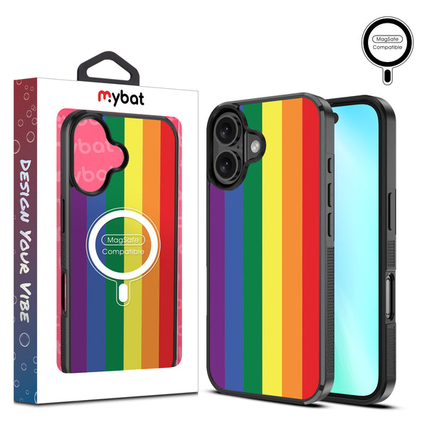 MyBat Design Lab Series MagSafe Case for Apple iPhone 16 Plus - Rainbow Stripes - MIP16MCSLESMSM459-1.jpg