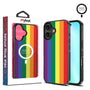 MyBat Design Lab Series MagSafe Case for Apple iPhone 16 Plus - Rainbow Stripes