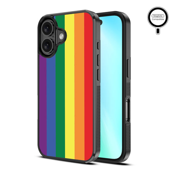 MyBat Design Lab Series MagSafe Case for Apple iPhone 16 Plus - Rainbow Stripes - MIP16MCSLESMSM459-2.jpg