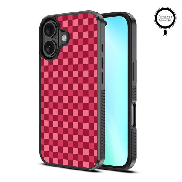 MyBat Design Lab Series MagSafe Case for Apple iPhone 16 Plus - Raspberry Check - MIP16MCSLESMSM481-2.jpg
