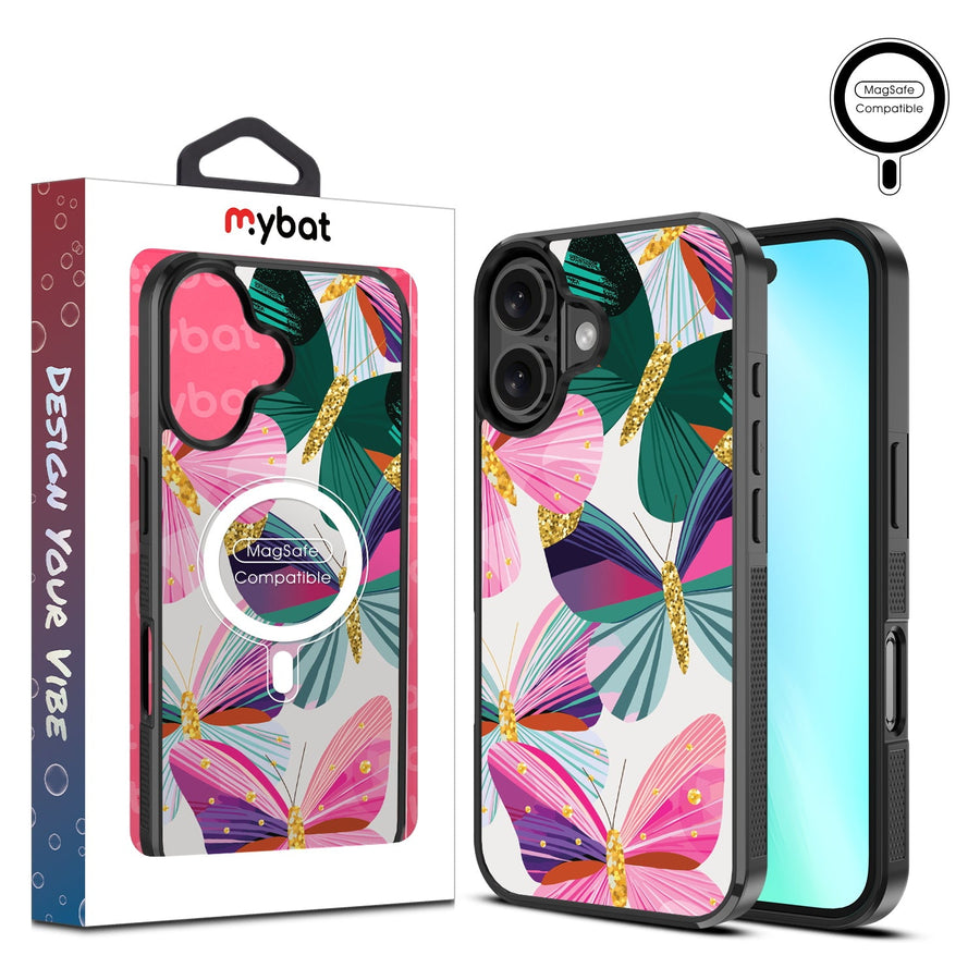 MyBat Design Lab Series MagSafe Case for Apple iPhone 16 Plus - Bright Flutter