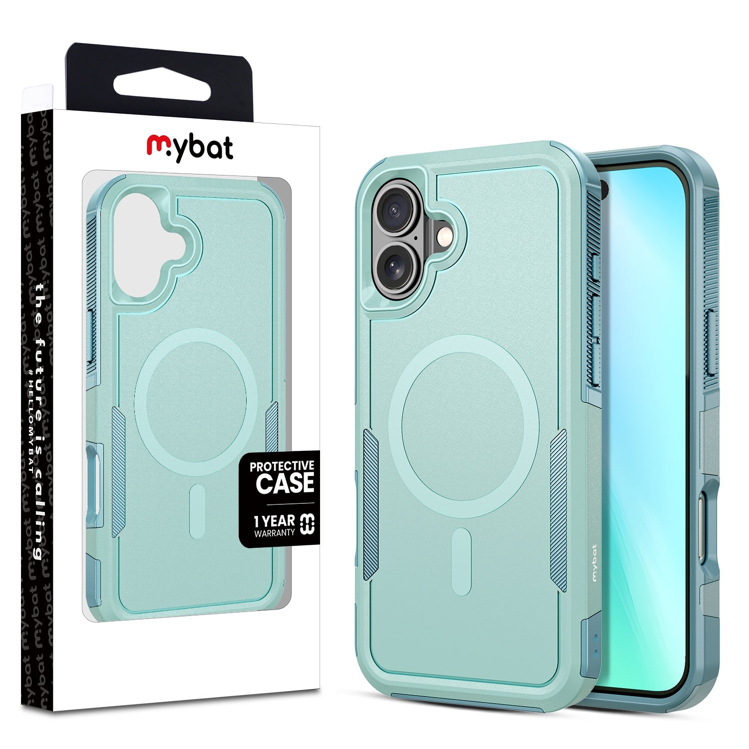 MyBat Fortress Series MagSafe Case for Apple iPhone 16 Plus - Light Blue