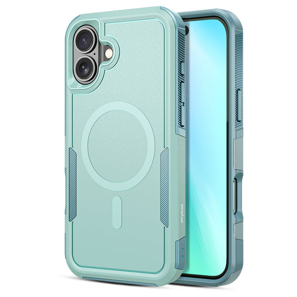 MyBat Fortress Series MagSafe Case for Apple iPhone 16 Plus - Light Blue - MIP16MCSRSKMS306-2.jpg