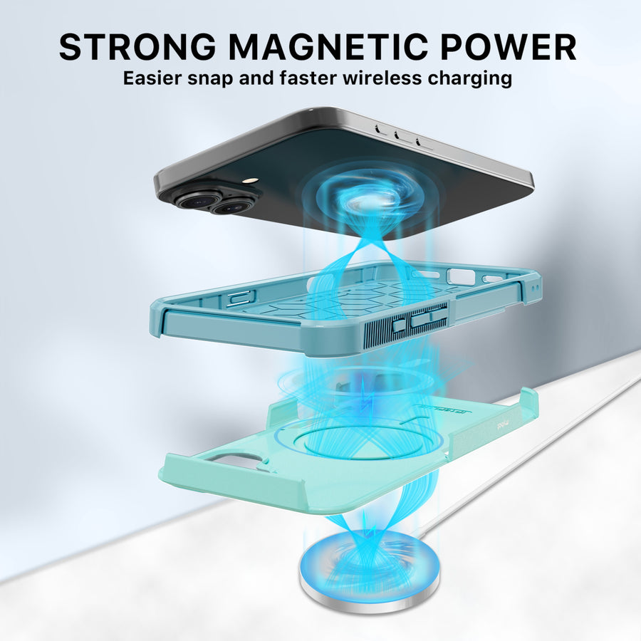 MyBat Fortress Series MagSafe Case for Apple iPhone 16 Plus - Light Blue - MIP16MCSRSKMS306-7.jpg