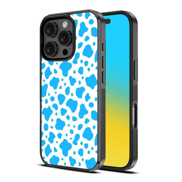 MyBat Design Lab Series Case for Apple iPhone 16 Pro - Blue Cow Print - MIP16PCSLESM016-2.jpg