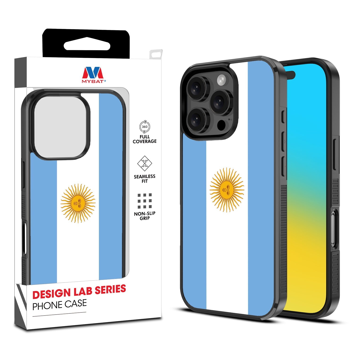 MyBat Design Lab Series Case for Apple iPhone 16 Pro - Argentinian Flag
