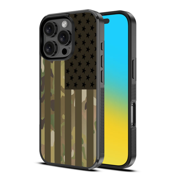 MyBat Design Lab Series Case for Apple iPhone 16 Pro - Military Camouflage American Flag - MIP16PCSLESM054-2.jpg