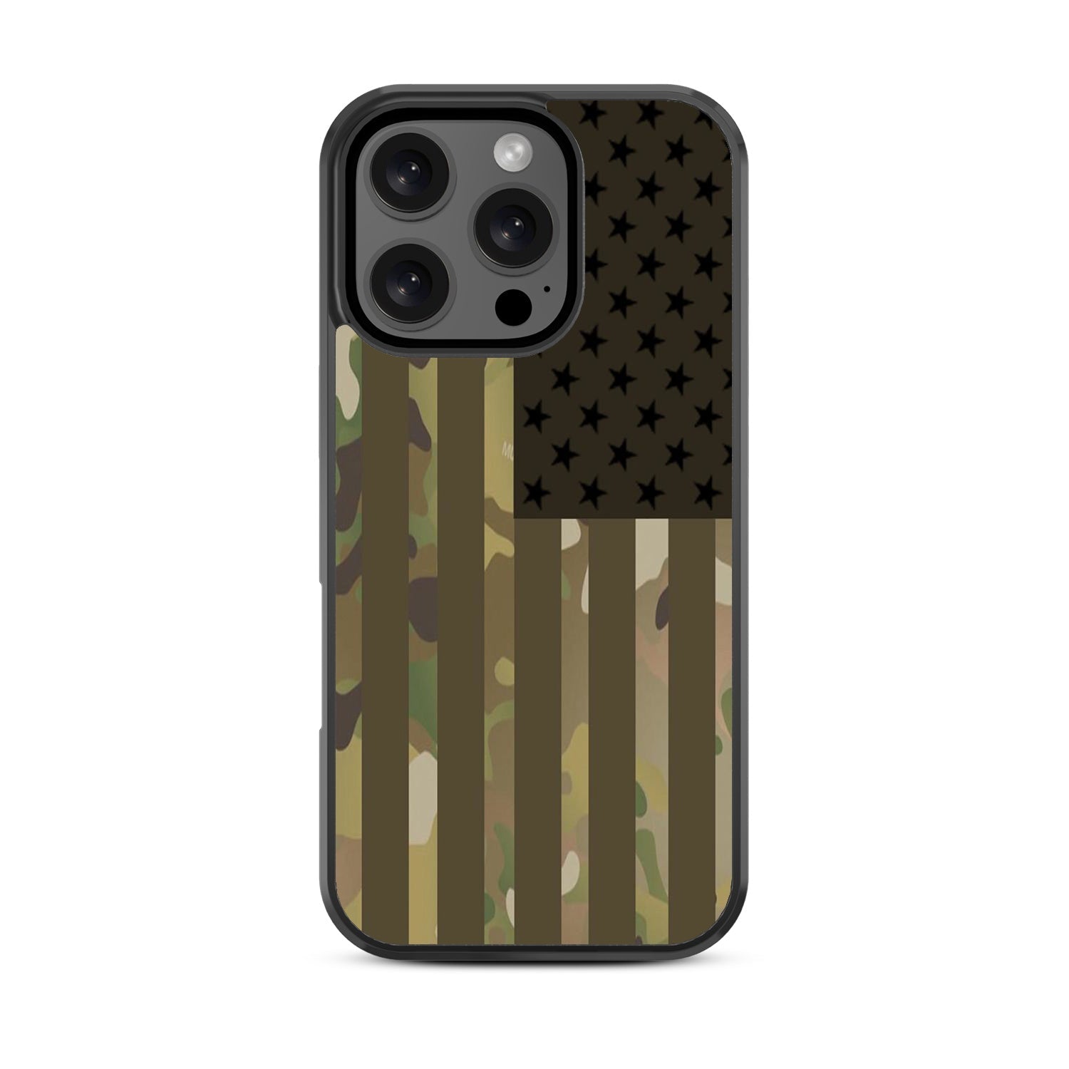 MyBat Design Lab Series Case for Apple iPhone 16 Pro - Military Camouflage American Flag