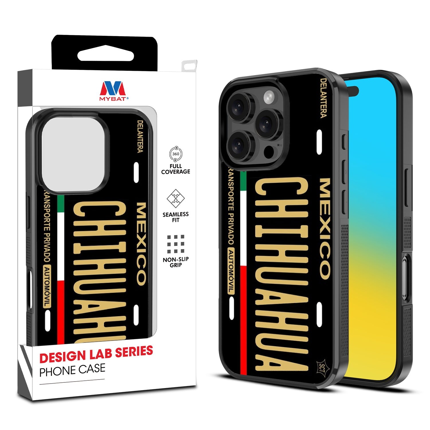 MyBat Design Lab Series Case for Apple iPhone 16 Pro - Chihuahua Black