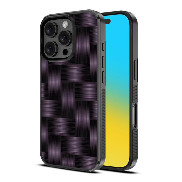 MyBat Design Lab Series Case for Apple iPhone 16 Pro - Woven Carbon Fiber - MIP16PCSLESM085-2.jpg