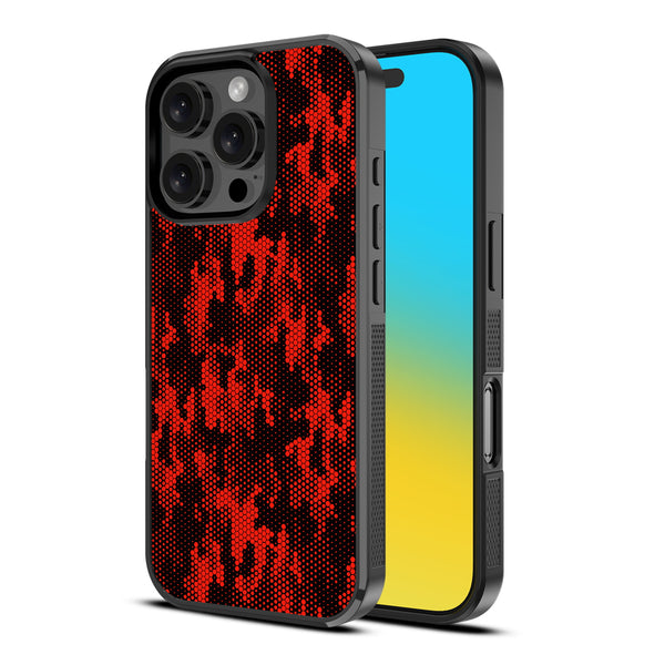 MyBat Design Lab Series Case for Apple iPhone 16 Pro - Red Digital Camouflage - MIP16PCSLESM086-2.jpg