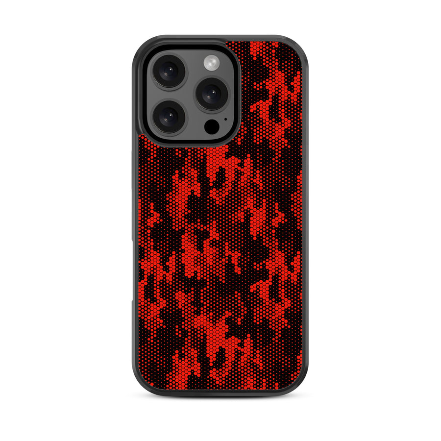 MyBat Design Lab Series Case for Apple iPhone 16 Pro - Red Digital Camouflage - MIP16PCSLESM086-3.jpg