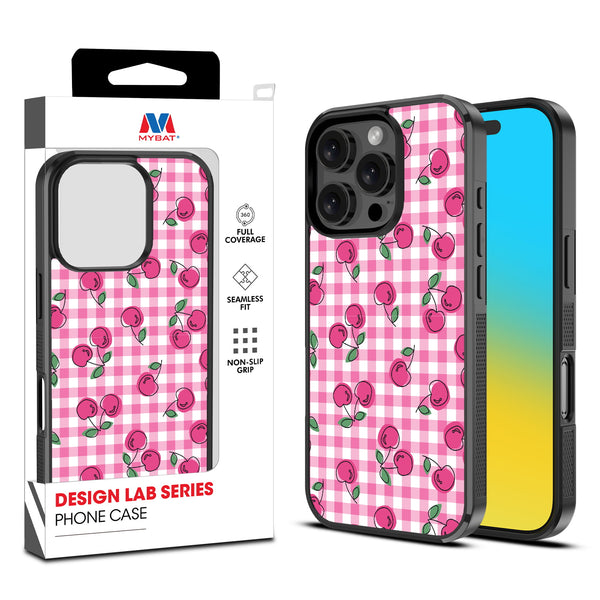 MyBat Design Lab Series Case for Apple iPhone 16 Pro - Pink Cherries - MIP16PCSLESM100-1.jpg