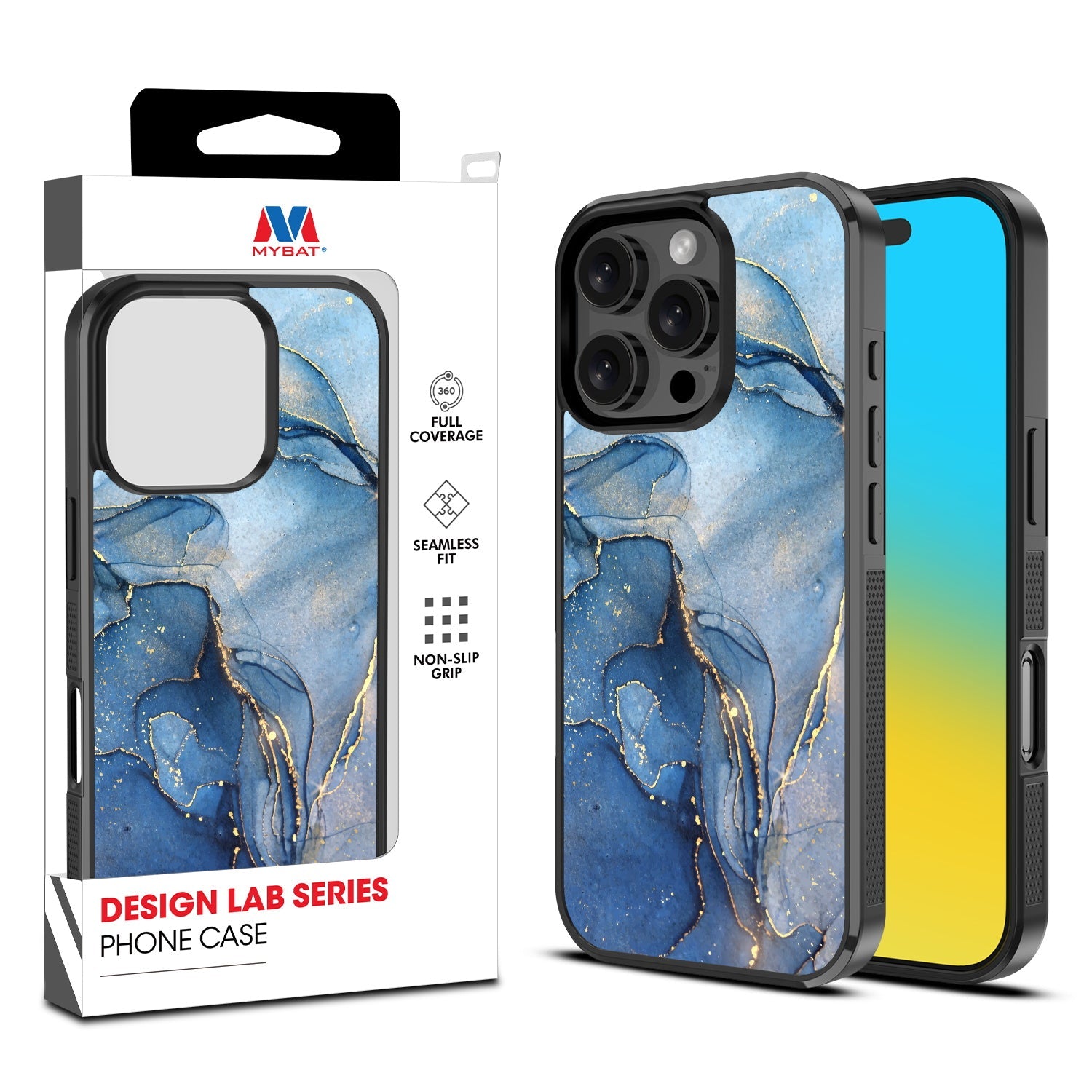 MyBat Design Lab Series Case for Apple iPhone 16 Pro - Blue Marble