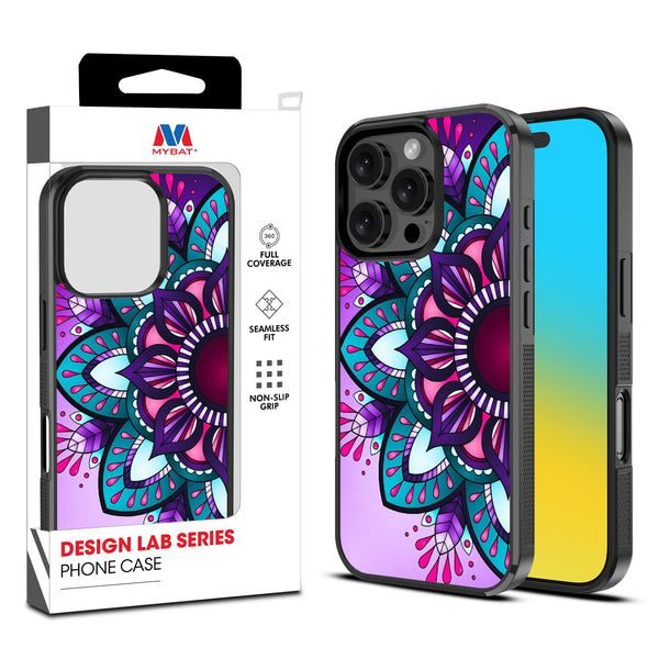 MyBat Design Lab Series Case for Apple iPhone 16 Pro - Flower Mandala - MIP16PCSLESM112-1.jpg