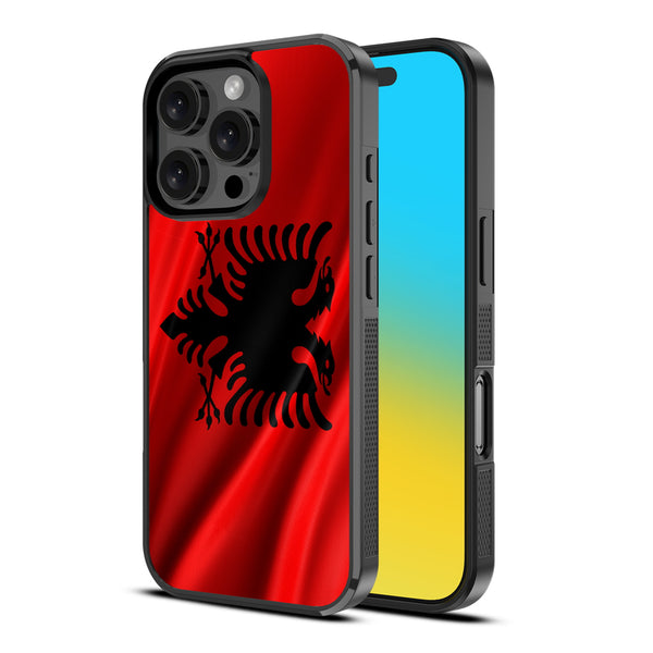 MyBat Design Lab Series Case for Apple iPhone 16 Pro - Albania Flag - MIP16PCSLESM140-2.jpg