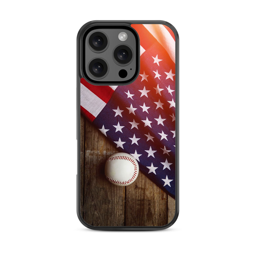 MyBat Design Lab Series Case for Apple iPhone 16 Pro - Patriotic Pitch - MIP16PCSLESM172-3.jpg